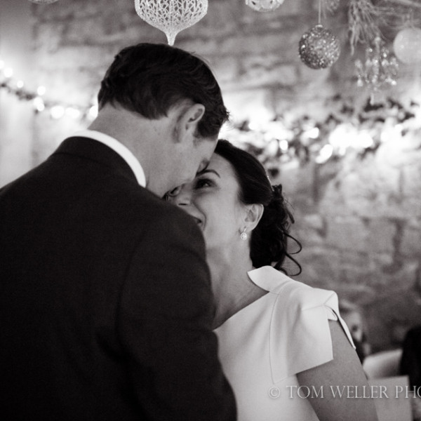 Winter wedding at The Rectory, Crudwell